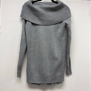 Women's Karen Millen Grey Cowl Neck Tunic Sweater Size S